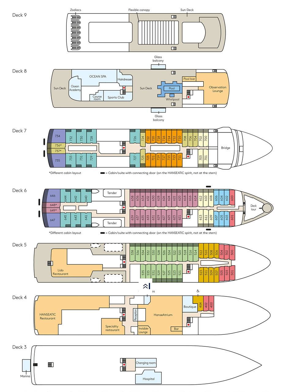 HANSEATIC DECK PLAN